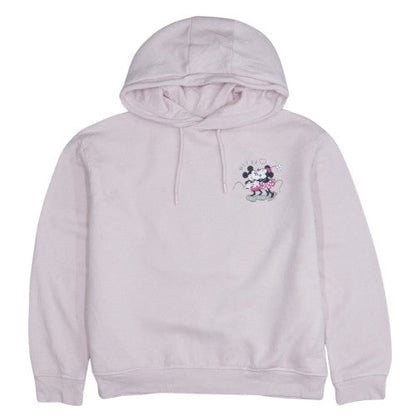 Disney Women Pink Minnie Mouse Pullover Hoodie Size Small
