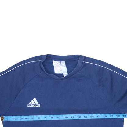Adidas Boys Blue Crew Neck Pullover Fleece Sweatshirt 13-14 Years