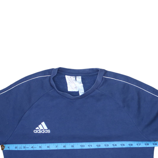 Adidas Boys Blue Crew Neck Pullover Fleece Sweatshirt 13-14 Years