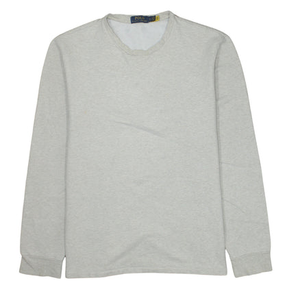 Polo Ralph Lauren Men's Grey Long Sleeve Pullover Sweatshirt L
