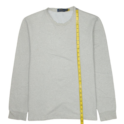 Polo Ralph Lauren Men's Grey Long Sleeve Pullover Sweatshirt L