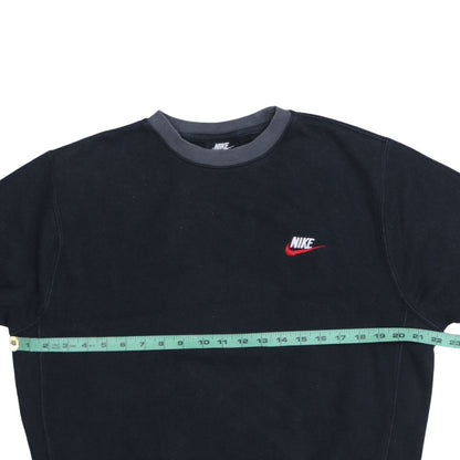Nike Men's Black Small Crew Neck Pullover Sweatshirt