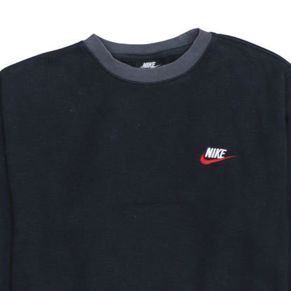 Nike Men's Black Small Crew Neck Pullover Sweatshirt