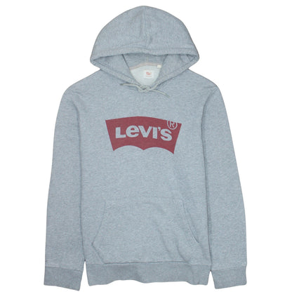 Levi's Men's Grey Logo Pullover Hoodie Size M Classic Fit