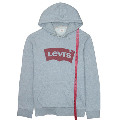 Levi's Men's Grey Logo Pullover Hoodie Size M Classic Fit