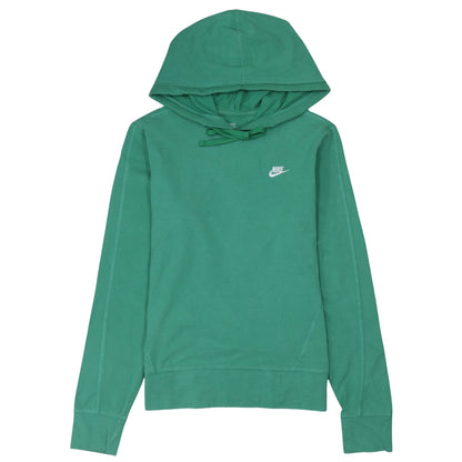 Nike Womens Green Pullover Hoodie Size 14/16 Cotton Sportswear