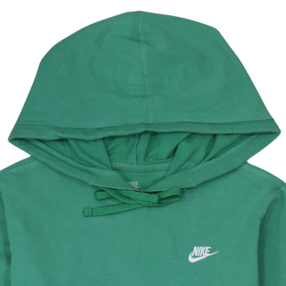 Nike Womens Green Pullover Hoodie Size 14/16 Cotton Sportswear