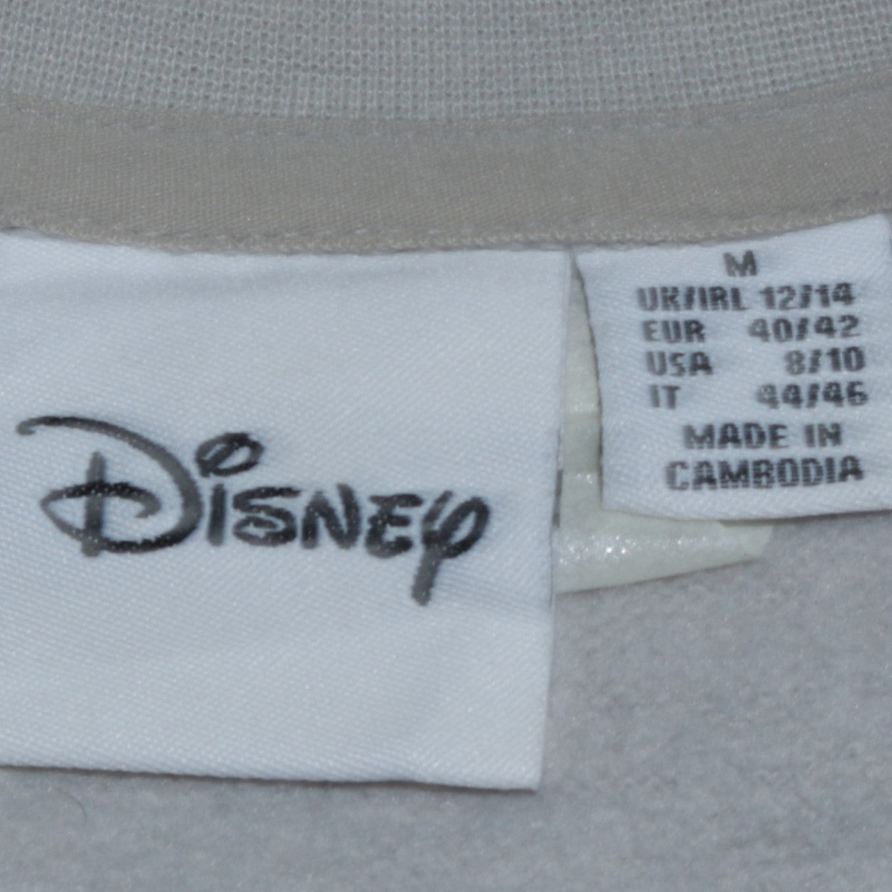 Disney Women Grey Mickey Mouse Crew Neck Sweatshirt Size 12/14