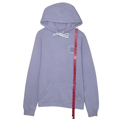 Hollister Women’s Lilac Pullover Hoodie XS Cotton Blend Butterfly Logo