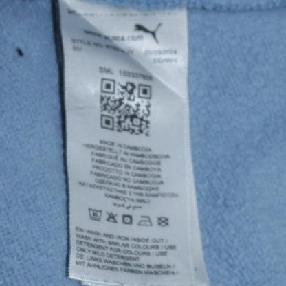 Puma Boys Blue Pullover Hoodie 13-14 Years Logo Graphic Sweatshirt