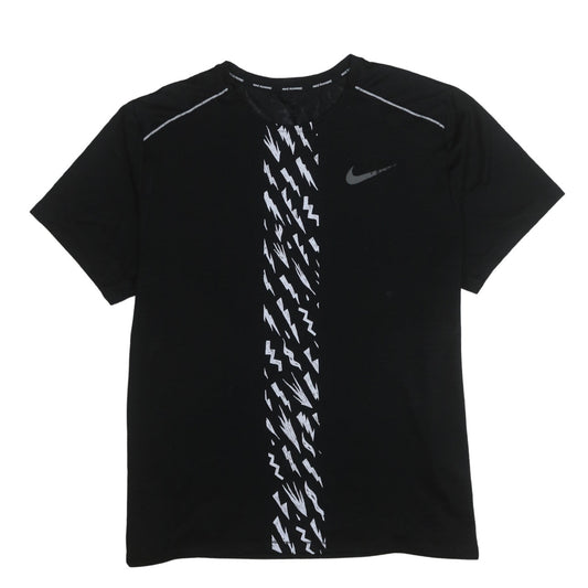 Nike Men's Black Dri-FIT Running T-Shirt XL Lightweight