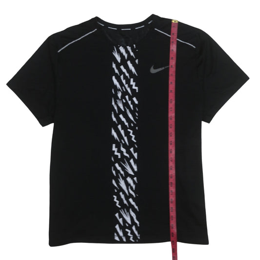 Nike Men's Black Dri-FIT Running T-Shirt XL Lightweight