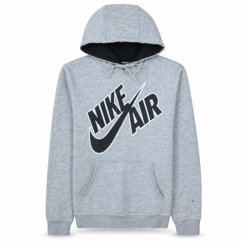Nike Air Mens Grey Hoodie Medium Pullover Logo Sweatshirt