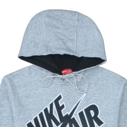 Nike Air Mens Grey Hoodie Medium Pullover Logo Sweatshirt