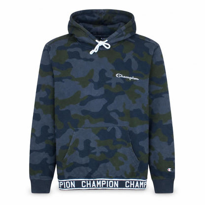 Champion Men's Green Camouflage Pullover Hoodie Size L