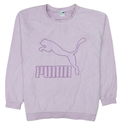 Puma Womens Lilac Crew Neck Pullover Sweatshirt Size 12