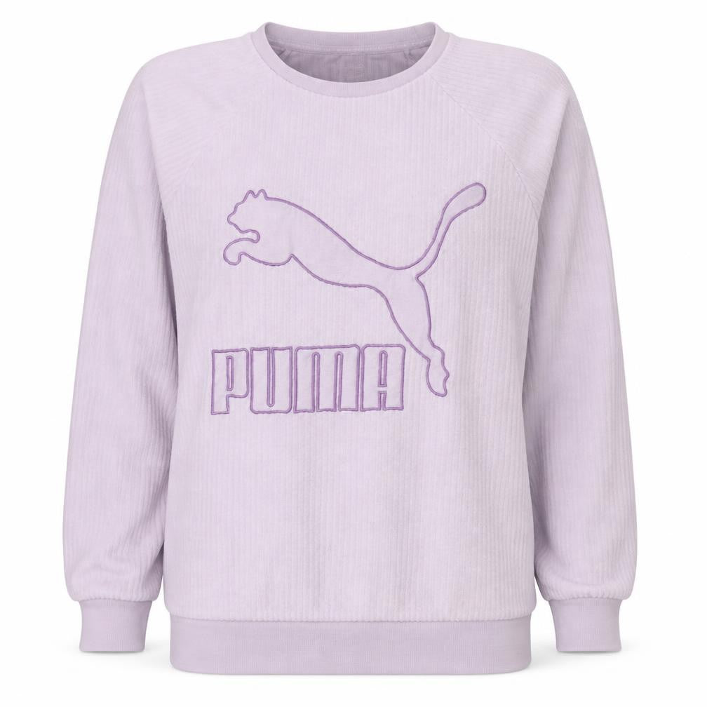 Puma Womens Lilac Crew Neck Pullover Sweatshirt Size 12