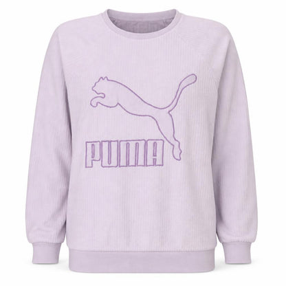 Puma Womens Lilac Crew Neck Pullover Sweatshirt Size 12