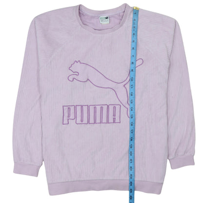 Puma Womens Lilac Crew Neck Pullover Sweatshirt Size 12