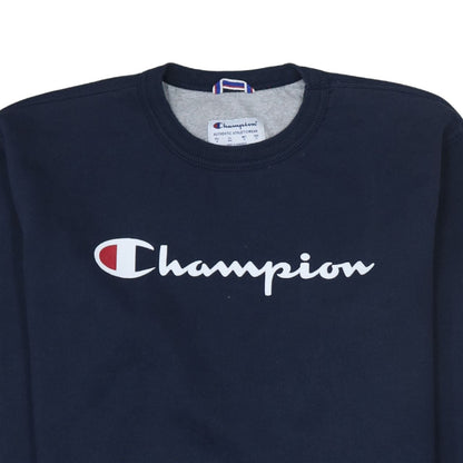 Champion Men's Blue Crew Neck Pullover Sweatshirt M
