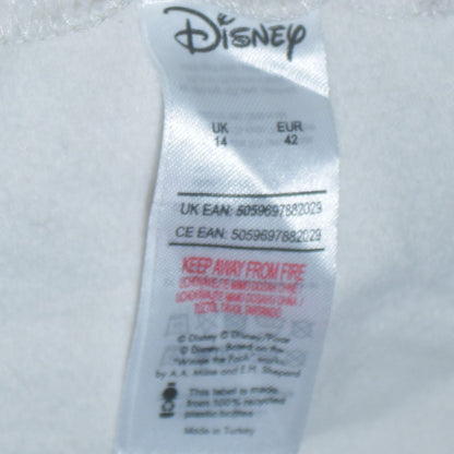 Disney Women White Sequin Mickey Sweatshirt Size 14 Pullover