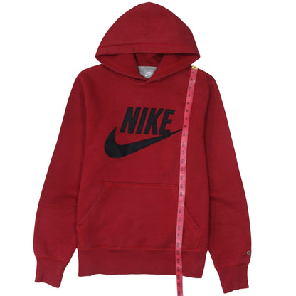 Nike Men's Red Pullover Hoodie Large Fleece Sportswear