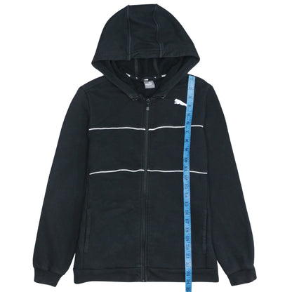 Puma Boys Black Full Zip Hoodie 13-14 Years Fleece Sportswear