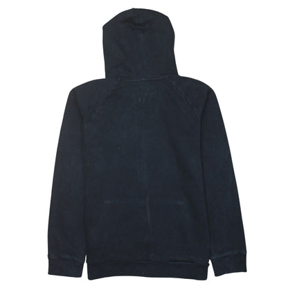 Under Armour Boys Black Full Zip Hoodie Size 158 Fleece ColdGear