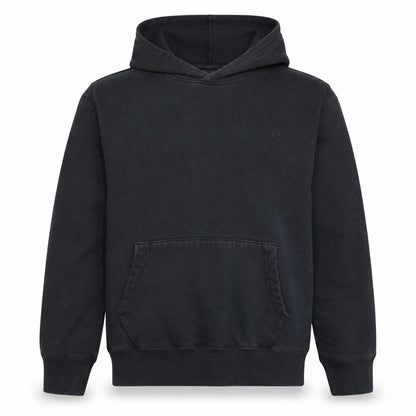 adidas Men Black Pullover Hoodie Medium Fleece Sportswear