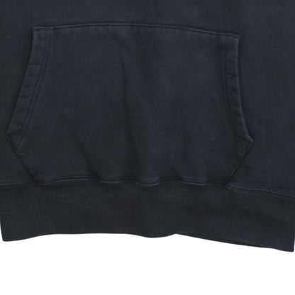 adidas Men Black Pullover Hoodie Medium Fleece Sportswear