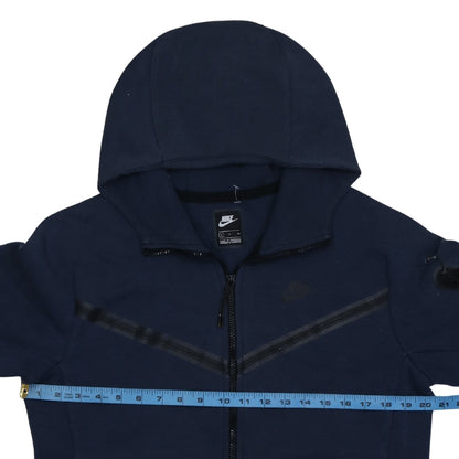 Nike Men's Blue Full Zip Hoodie Size S Lightweight Sportswear