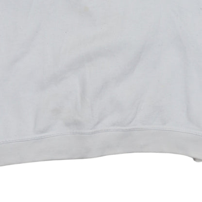 Ellesse Women White Logo Crew Neck Pullover Sweatshirt UK 14