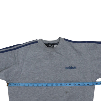 Adidas Teens Grey 164 Crew Neck Pullover Sweatshirt