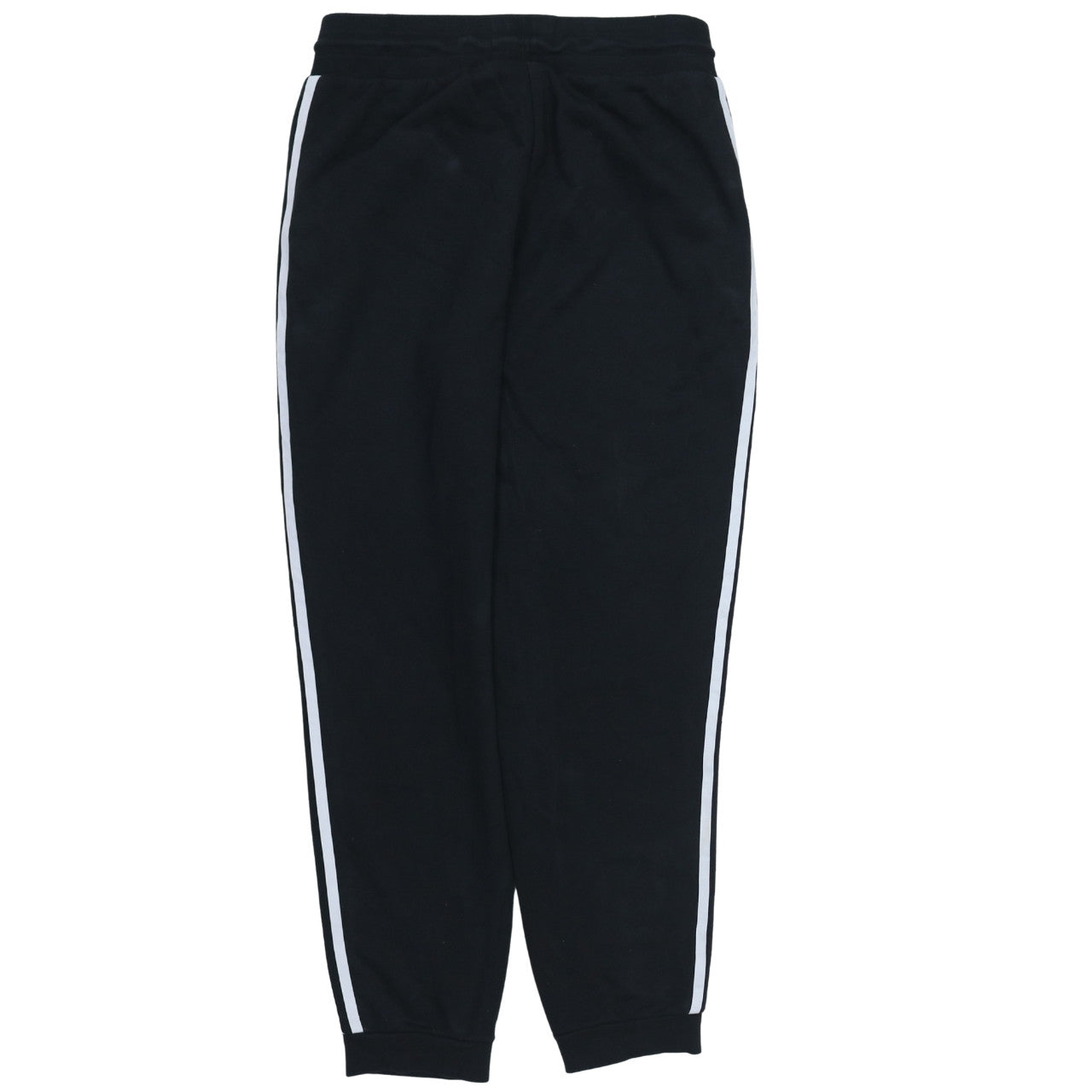 Adidas Womens Black Jogger Trousers Size 14 Side Stripe Regular Fit