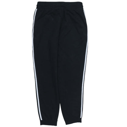 Adidas Womens Black Jogger Trousers Size 14 Side Stripe Regular Fit