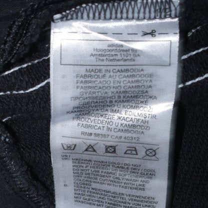 Adidas Womens Black Jogger Trousers Size 14 Side Stripe Regular Fit