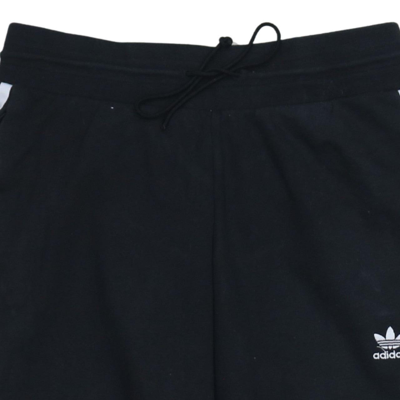 Adidas Womens Black Jogger Trousers Size 14 Side Stripe Regular Fit