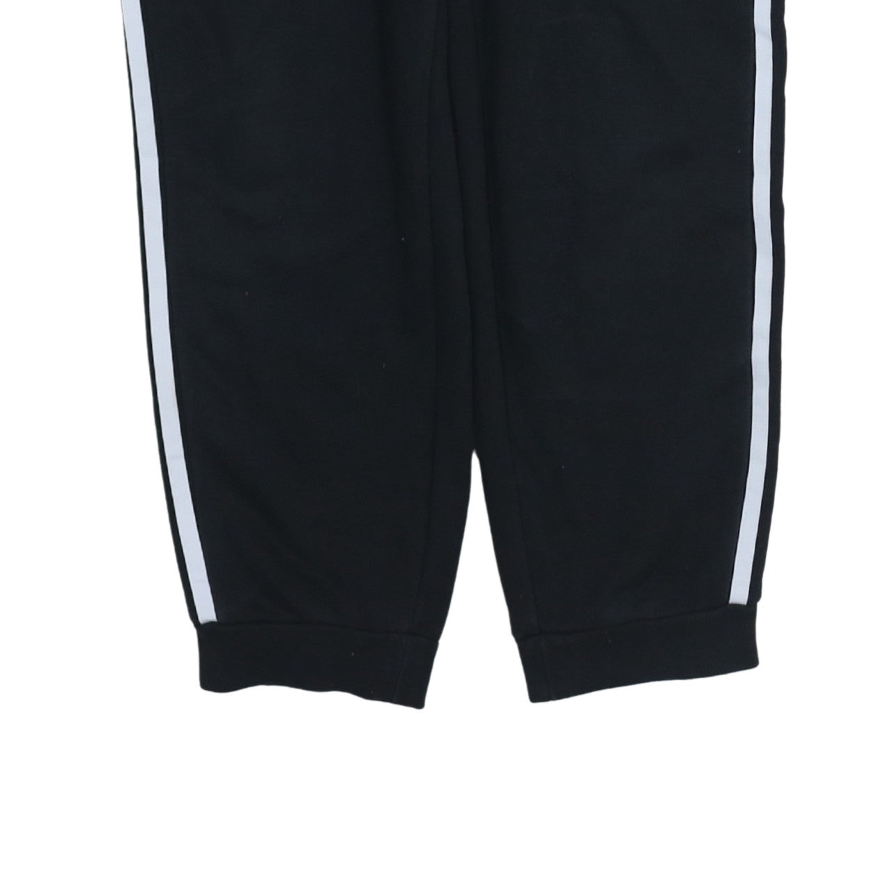 Adidas Womens Black Jogger Trousers Size 14 Side Stripe Regular Fit