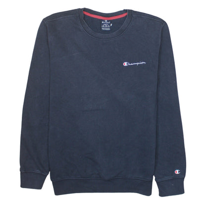 Champion Men's Black Small Crew Neck Pullover Sweatshirt