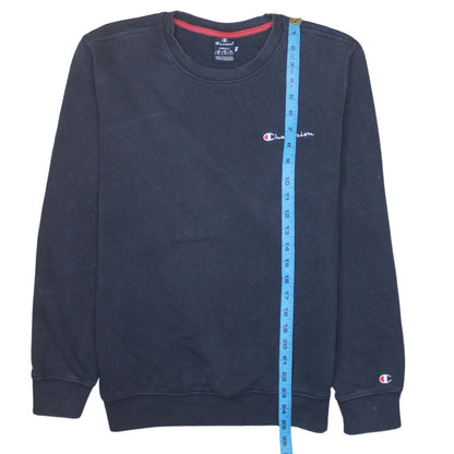 Champion Men's Black Small Crew Neck Pullover Sweatshirt