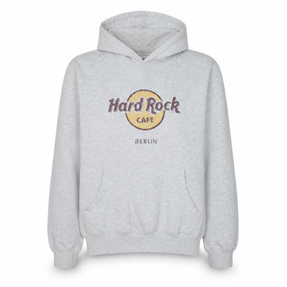 Hard Rock Cafe Berlin Grey Men's Pullover Hoodie Size L