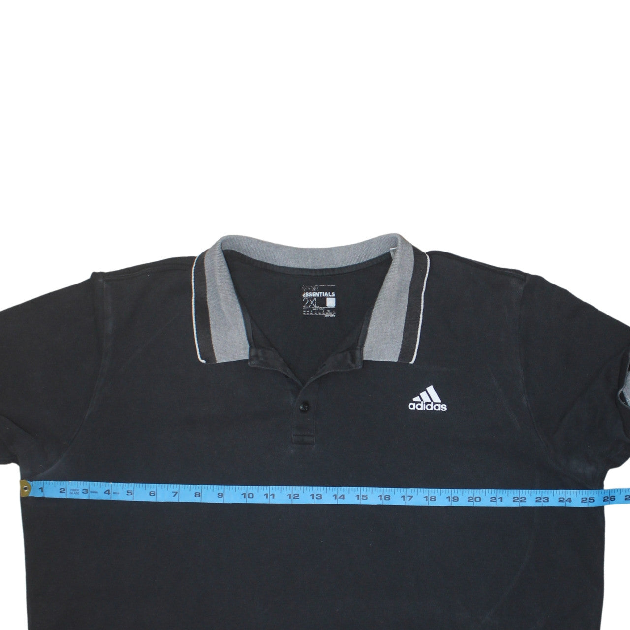 Adidas Men's Black 2XL Essentials Climalite Polo Shirt