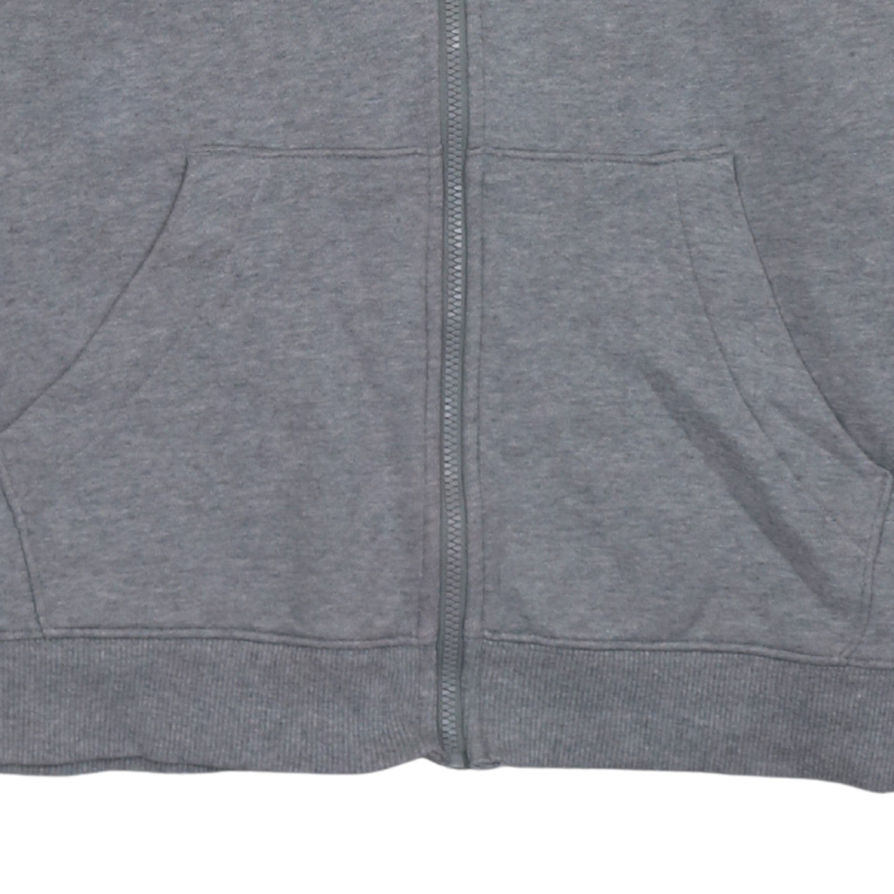 Adidas Womens Grey Full Zip Hoodie Size L 16-18 Hooded Sweatshirt