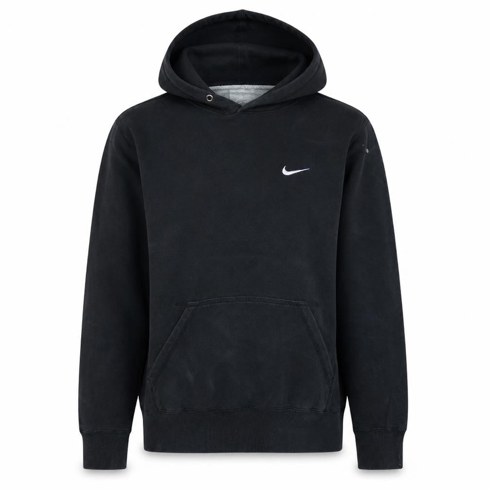 Nike Men's Black Pullover Hoodie M Logo Fleece Sweatshirt