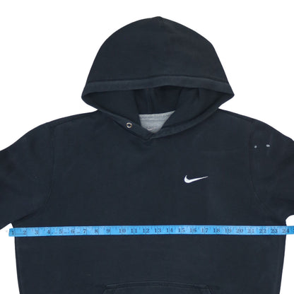 Nike Men's Black Pullover Hoodie M Logo Fleece Sweatshirt