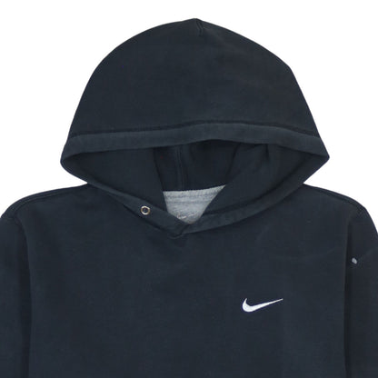 Nike Men's Black Pullover Hoodie M Logo Fleece Sweatshirt