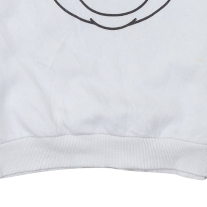 Disney Girls White Mickey Mouse Pullover Sweatshirt 12-13 Years