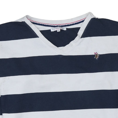 U.S. Polo Assn. Women’s Navy White Striped Pullover Sweatshirt XS