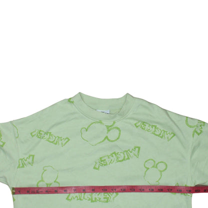 Primark Disney Mickey & Friends Green Sweatshirt XS Women's Casual