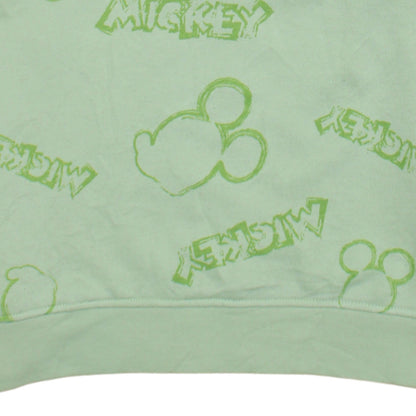 Primark Disney Mickey & Friends Green Sweatshirt XS Women's Casual